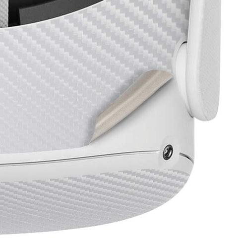 White Carbon Fiber Specialty Texture Material Oculus Quest 2 Skin