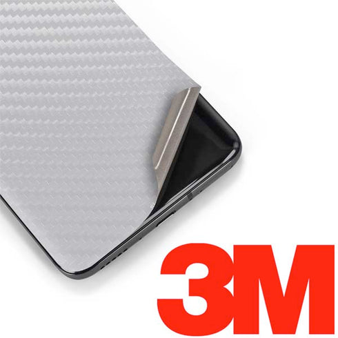 White Carbon Fiber Specialty Texture Material OnePlus 7 Pro Skin