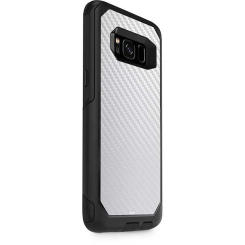 White Carbon Fiber Specialty Texture Material Otterbox Commuter Galaxy Skin