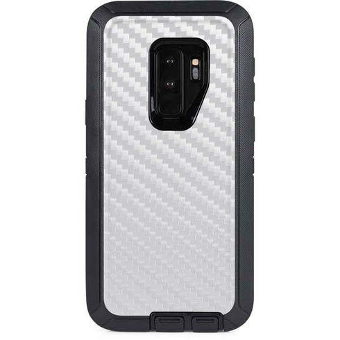 White Carbon Fiber Specialty Texture Material Otterbox Defender Galaxy Skin