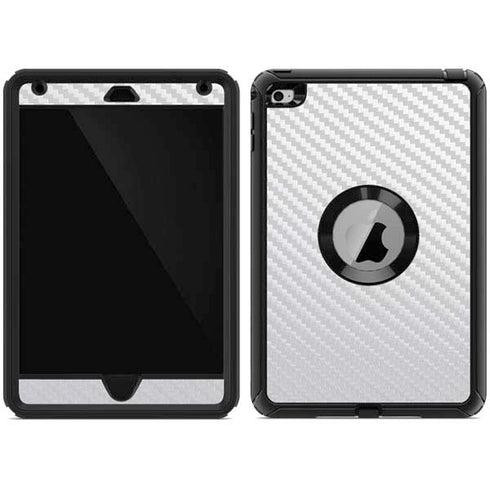 White Carbon Fiber Specialty Texture Material Otterbox Defender iPad Skin