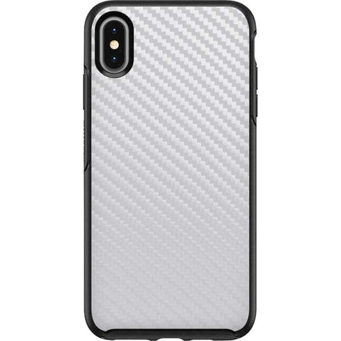 White Carbon Fiber Specialty Texture Material Otterbox Symmetry iPhone Skin