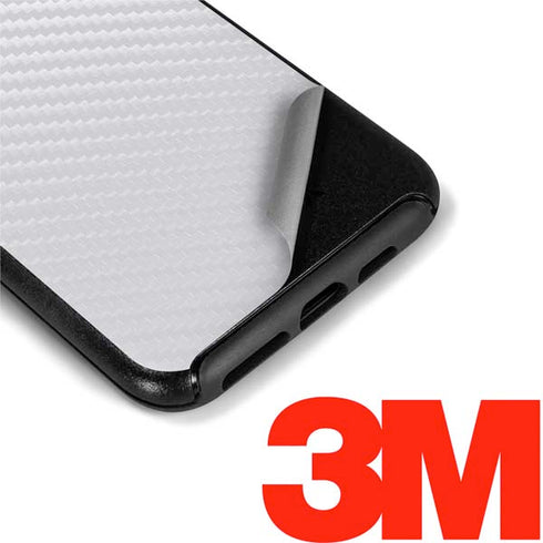 White Carbon Fiber Specialty Texture Material Otterbox Symmetry iPhone Skin