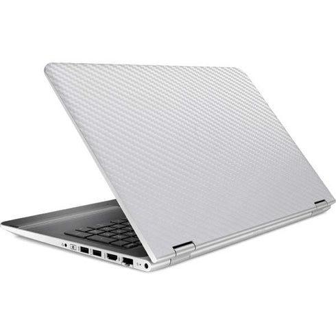 White Carbon Fiber Specialty Texture Material HP Pavilion Skin