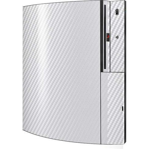 White Carbon Fiber Specialty Texture Material Playstation 3 & PS3 Skin