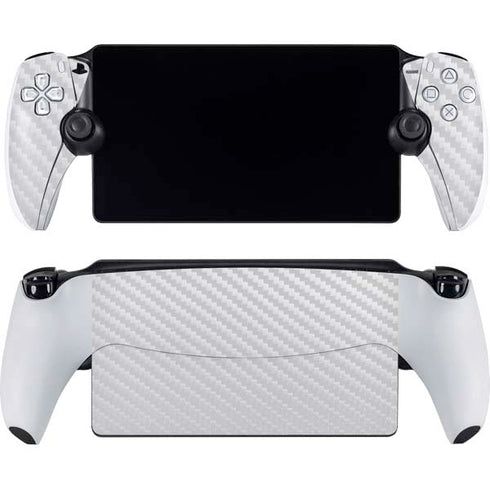 White Carbon Fiber Specialty Texture Material PlayStation Portal Remote Player Skin