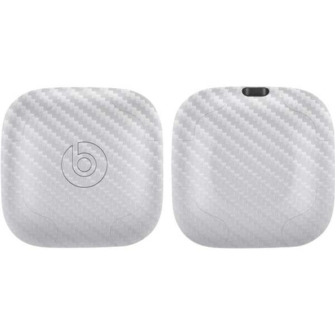 White Carbon Fiber Specialty Texture Material PowerBeats Pro Skin