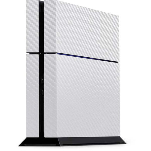 White Carbon Fiber Specialty Texture Material PS4 Console Skin