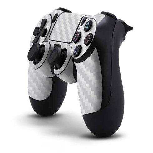 White Carbon Fiber Specialty Texture Material PS4 Controller Skin