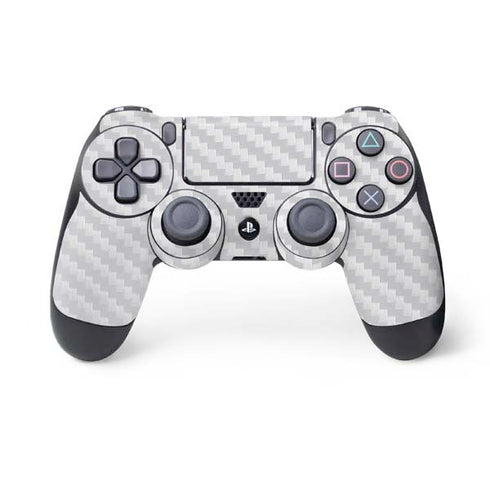White Carbon Fiber Specialty Texture Material PS4 Controller Skin