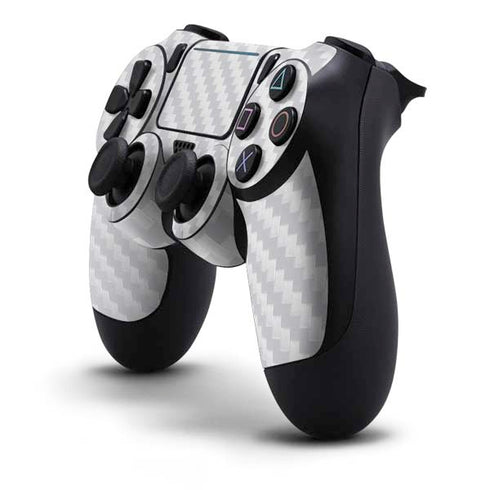 White Carbon Fiber Specialty Texture Material PS4 Pro/Slim Controller Skin