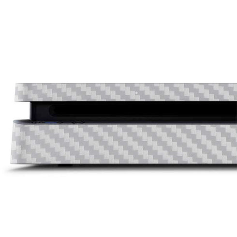White Carbon Fiber Specialty Texture Material PS4 Slim Skin