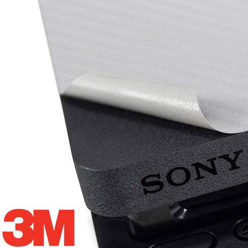 White Carbon Fiber Specialty Texture Material PS4 Slim Skin