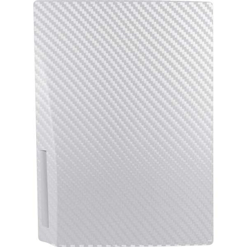 White Carbon Fiber Specialty Texture Material PS5 Bundle Skin