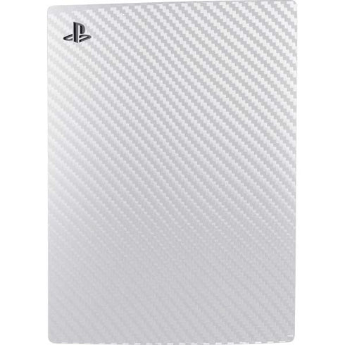 White Carbon Fiber Specialty Texture Material PS5 Console Skin