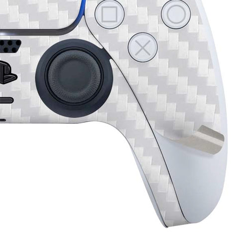 White Carbon Fiber Specialty Texture Material PS5 Controller Skin