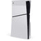 White Carbon Fiber Specialty Texture Material PS5 Slim Disk Console Skin