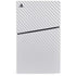 White Carbon Fiber Specialty Texture Material PS5 Slim Digital Edition Console Skin