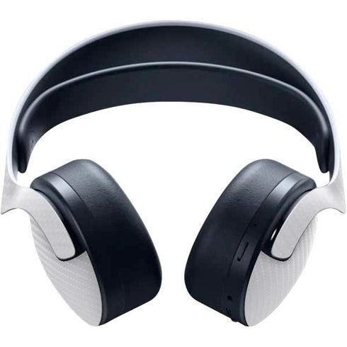 White Carbon Fiber Specialty Texture Material PULSE 3D Wireless Headset for PS5 Skin