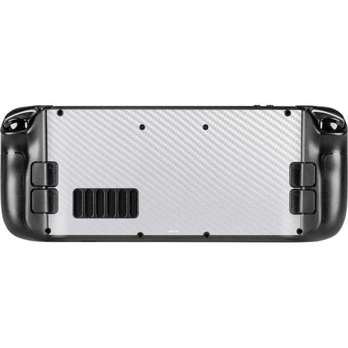 White Carbon Fiber Specialty Texture Material Steam Deck Handheld Gaming Computer Skin