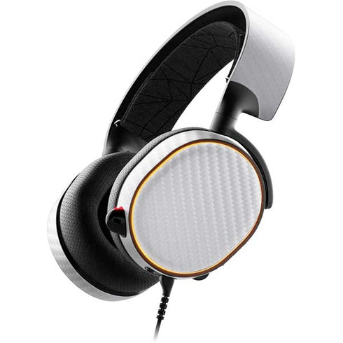 White Carbon Fiber Specialty Texture Material SteelSeries Arctis 5 Skin