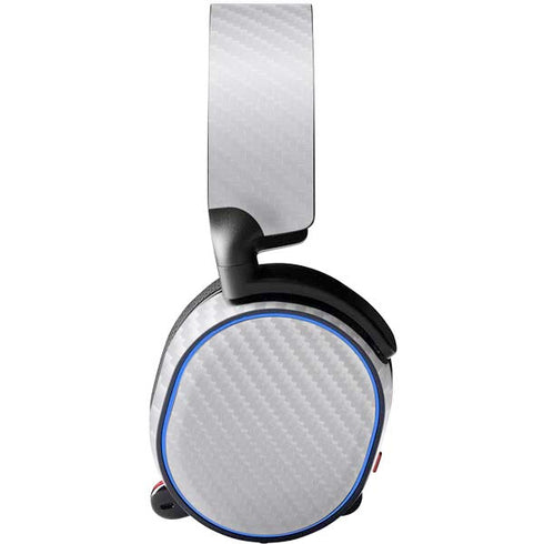 White Carbon Fiber Specialty Texture Material SteelSeries Arctis 5 Skin