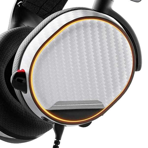 White Carbon Fiber Specialty Texture Material SteelSeries Arctis 5 Skin