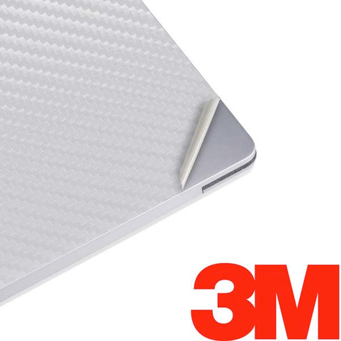 White Carbon Fiber Specialty Texture Material Surface Laptop 2 Skin