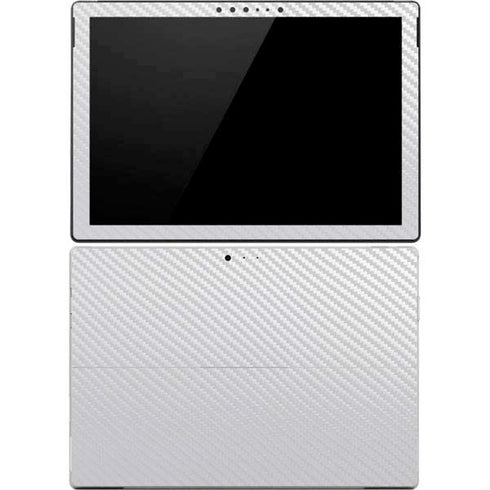 White Carbon Fiber Specialty Texture Material Surface Pro 4 Skin