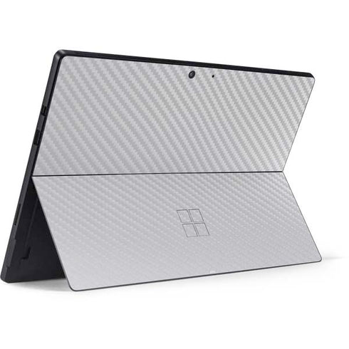 White Carbon Fiber Specialty Texture Material Surface Pro 7 Skin