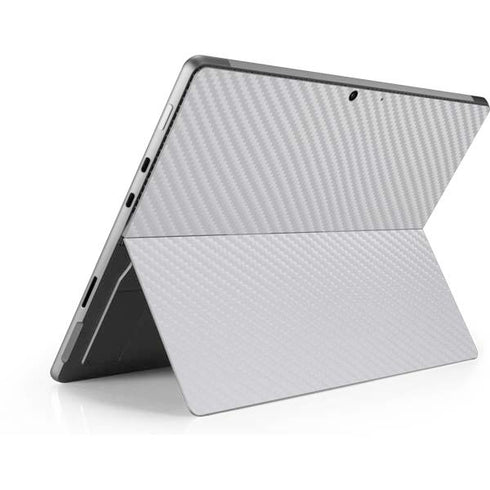 White Carbon Fiber Specialty Texture Material Surface Pro 9 Skin