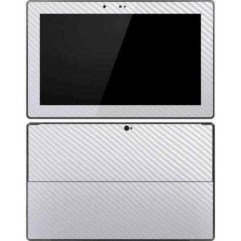 White Carbon Fiber Specialty Texture Material Surface Pro Tablet Skin