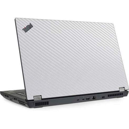 White Carbon Fiber Specialty Texture Material Lenovo ThinkPad Skin