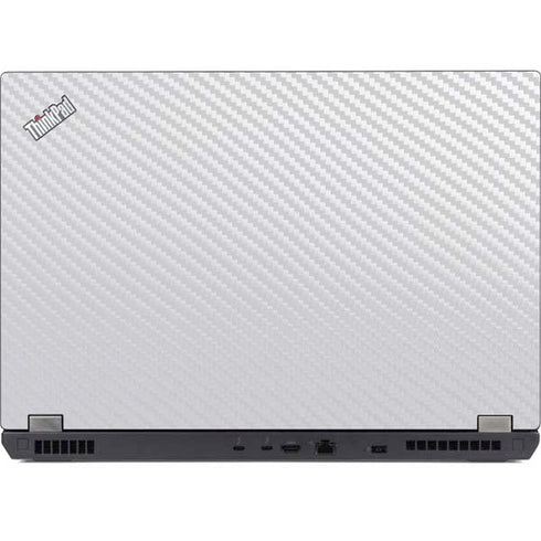 White Carbon Fiber Specialty Texture Material Lenovo ThinkPad Skin