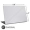 White Carbon Fiber Specialty Texture Material Universal Laptop 11in (8.8 x 6.2in) Skin
