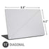 White Carbon Fiber Specialty Texture Material Universal Laptop 11in (8.8 x 6.2in) Skin