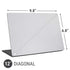 White Carbon Fiber Specialty Texture Material Universal Laptop 12in (9.8 x 6.8in) Skin