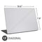 White Carbon Fiber Specialty Texture Material Universal Laptop 13in (10.6 x 7.6in) Skin