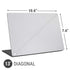 White Carbon Fiber Specialty Texture Material Universal Laptop 13in (10.6 x 7.6in) Skin