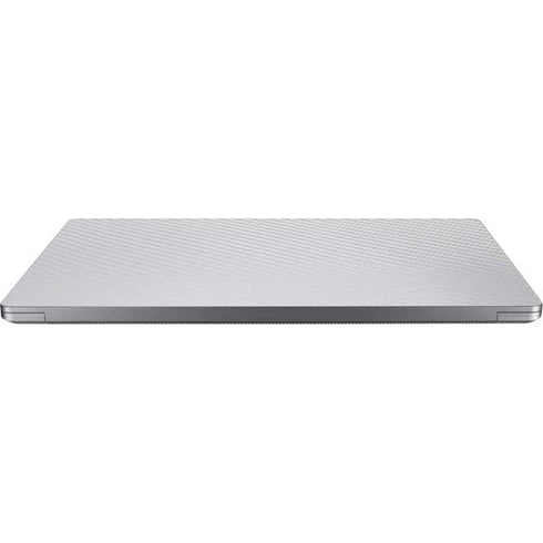 White Carbon Fiber Specialty Texture Material Universal Laptop 13in (10.6 x 7.6in) Skin