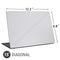 White Carbon Fiber Specialty Texture Material Universal Laptop 15in (12.2 x 8.8in) Skin
