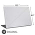 White Carbon Fiber Specialty Texture Material Universal Laptop 15in (12.2 x 8.8in) Skin