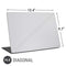 White Carbon Fiber Specialty Texture Material Universal Laptop 16.6in (13.4 x 9.7in) Skin