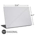 White Carbon Fiber Specialty Texture Material Universal Laptop 16.6in (13.4 x 9.7in) Skin