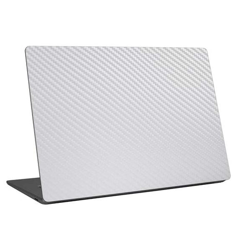 White Carbon Fiber Specialty Texture Material Universal Laptop 16.6in (13.4 x 9.7in) Skin