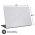 White Carbon Fiber Specialty Texture Material Universal Laptop 16in (13 x 9.4in) Skin