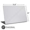 White Carbon Fiber Specialty Texture Material Universal Laptop 17in (13.8 x 10in) Skin