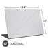 White Carbon Fiber Specialty Texture Material Universal Laptop 17in (13.8 x 10in) Skin