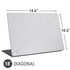 White Carbon Fiber Specialty Texture Material Universal Laptop 18in (14.6 x 10.6in) Skin