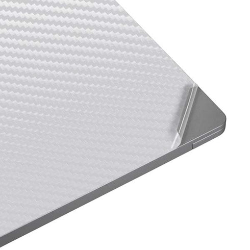 White Carbon Fiber Specialty Texture Material Universal Laptop 18in (14.6 x 10.6in) Skin